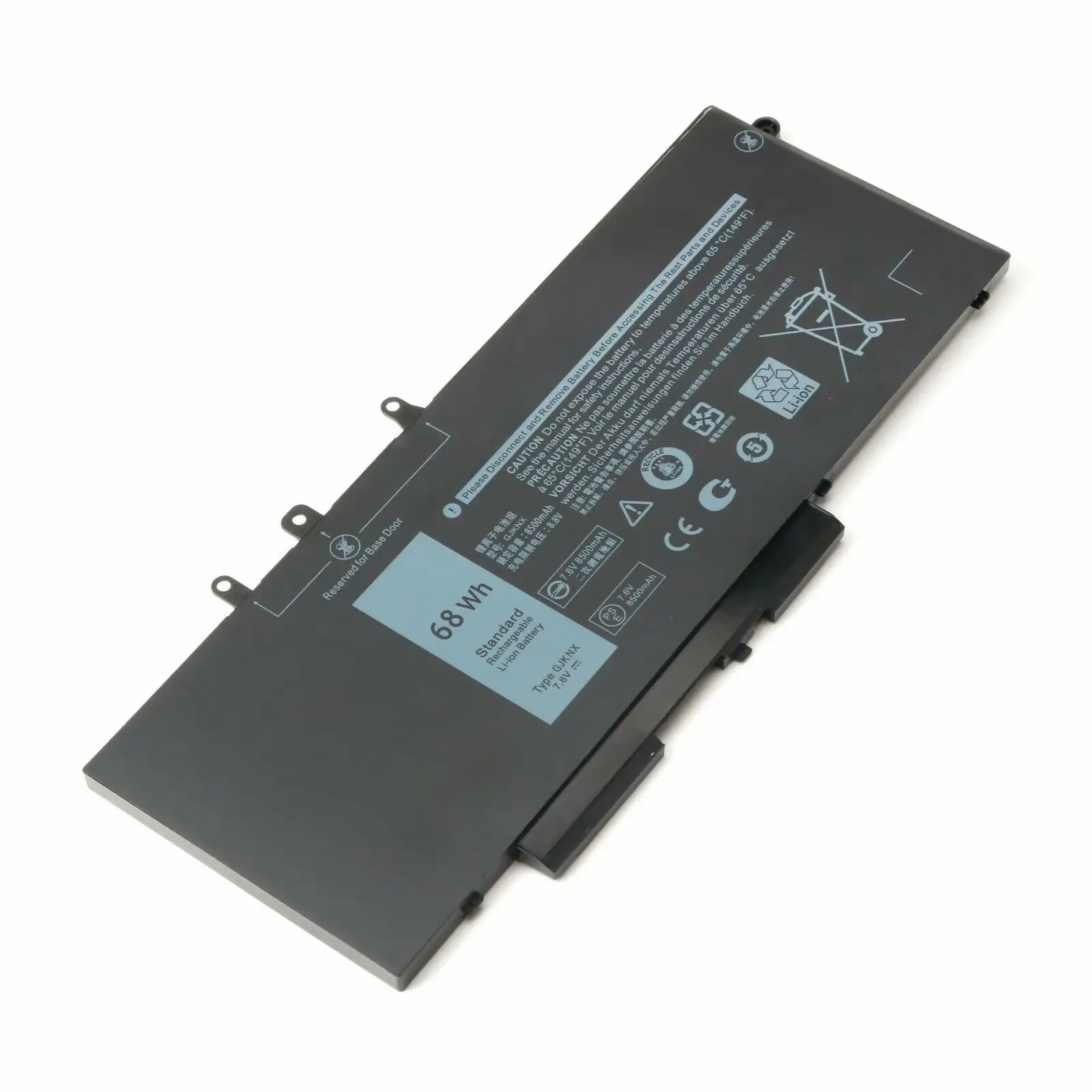 68Wh GJKNX Battery Replacement Laptop Internal Battery for Dell Latitude 5480 5580 5280 5590 5490 Laptop Batteries