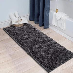 Grande tappeto <span class=keywords><strong>da</strong></span> <span class=keywords><strong>bagno</strong></span> Runner, morbidi tappetini <span class=keywords><strong>da</strong></span> <span class=keywords><strong>bagno</strong></span> in ciniglia di lusso con supporto antiscivolo, tappeto assorbente per vasca <span class=keywords><strong>da</strong></span> <span class=keywords><strong>bagno</strong></span>/doccia - Product Image 5
