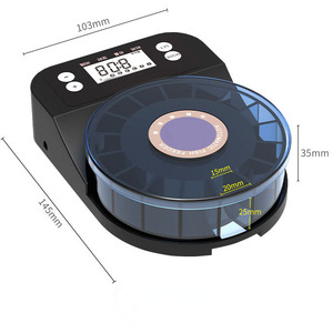 מזין דגים אוטומטי נטען רב מכר לבריכות גדולות, ציוד לאקווריום קטן וחכם, מזין דגים מפלסטיק לחקלאות דגים - Product Image 4