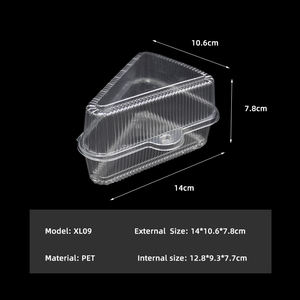 Kotak Kue Segitiga Plastik Sekali Pakai untuk Potongan Pie, Cheesecake, Flan, dan Dessert - Product Image 6