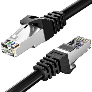 สายแพทช์คอร์ดแบบแบน Cat7 SSTP ป้องกันสัญญาณรบกวน 32AWG ทองแดงเปลือยชุบ RJ45 สายแลนเน็ตเวิร์ค OEM ความยาวตามสั่ง - Product Image 5
