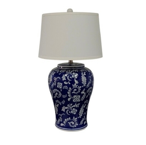 Lámpara de Mesa de Tubo de Color Gris de Tamaño Grande con Pantalla de Lino de Color Blanco para el Hogar - Product Image 4