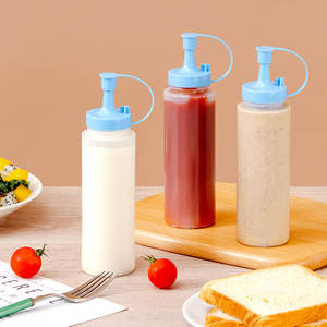 Plastic Squeeze <b>Bottles</b> Cylinder M Size Leak Resistant Moisture Proof Kitchen Sauce Dispensers For <b>Ketchup</b> Salad Dressing - Product Image 4
