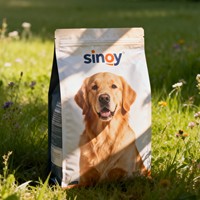 Sacs d'emballage pour aliments pour animaux de compagnie à 8 soudures latérales, pochettes à fond plat, refermables, imprimés sur mesure, sacs en plastique en gros