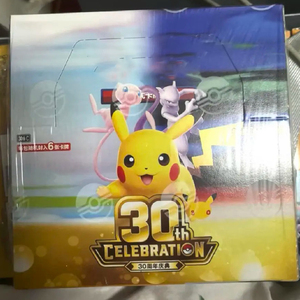 โปเกมอน ทรейดดิ้งการ์ด บูสเตอร์แพ็ค กล่องแสดงธีมครบรอบ 30 ปี การ์ตูนสุ่ม M6A การ์ดเกม แพ็คซีล คอลเลคชั่น - Product Image 1