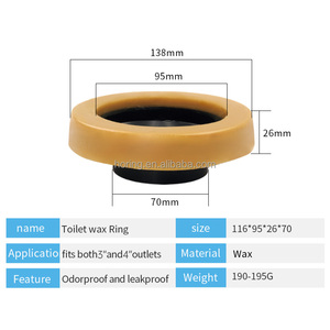 2025 WC A2 cire anneau boulons connexion toilette Kit de fixation facile à installer Angle Valve tuyau couverture bon <span class=keywords><strong>prix</strong></span> pour salle de bain Installation - Product Image 2