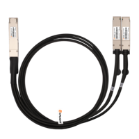 Câble de dérivation passif DAC AI Server Rack 800G OSFP vers 2x400G QSFP112 pour cluster GPU HPC InfiniBand NDR