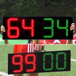 YIZHI - Tablero Electrónico de Fútbol LED Portátil de 8 Pulgadas, Tablero de Cambio de Jugadores de Fútbol, Pantalla de un Solo Lado, Tableros de Sustitución para Árbitros - Product Image 1