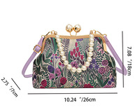 2025 nouveau fleur broderie motif bandoulière sacs à bandoulière Design de luxe femmes sacs de selle sac à main pour les femmes