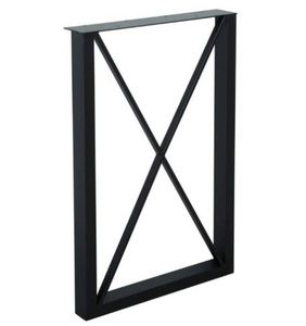 Industrial Iron Simple Modern Desk <b>Legs</b> for Office Home Bedroom Hotel & Kitchen Use-Heavy Duty Powder Coated <b>Table</b> <b>Legs</b> - Product Image 4
