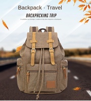 Sac à dos en toile pour homme, style européen et américain, tendance décontracté, pour ordinateur portable et étudiant, vente directe usine, commerce extérieur, léger