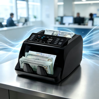 Contador de Billetes con Detector UV MG IR CIS, Máquina Contadora de Billetes con Pantalla TFT de 4.5 Pulgadas