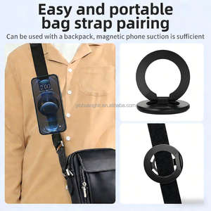 Double Side Magnetic Flexible Phone Holder <b>Foldable</b> Ring Bracket Adjustable <b>Desk</b> Lazy Phone Stand - Product Image 3
