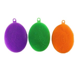 Silicone Bath Brush Oval 15x10x3cm For Scalp Cleaning And Shampooing Tool - Product Image 5