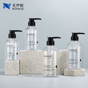 Minnie Plastic Lotion <b>Bottle</b> 300ml 500ml 600ml <b>Pump</b> Dispenser For <b>Shampoo</b> Shower Gel Body Lotion Travel Use - Product Image 3