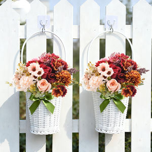 อุปกรณ์ประกอบฉากถ่ายภาพแนวชนบท ดอกเดซี่ ดอกกุหลาบเปอร์เซีย ดอกไม้ประดิษฐ์ จัดดอกไม้ ช่อดอกไม้พีลิสแบบถือ - Product Image 6