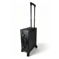 Valise à roulettes grande capacité avec poignée télescopique, boîte de rangement pour cartes de classification professionnelles PSA/SGC/CSG