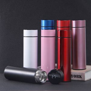 Factory Sale 500ml Thermos <b>Bottle</b> Cup Flask Led Temperature Display Stainless Steel Smart <b>Water</b> <b>Bottle</b> with <b>Filter</b> Termo - Product Image 2