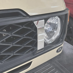 YBJ 2024-2027 para <span class=keywords><strong>Toyota</strong></span> <span class=keywords><strong>Land</strong></span> <span class=keywords><strong>Cruiser</strong></span> LC70 LC76 LC78 LC79 cubierta de rejilla delantera cromada embellecedor accesorios de coche accesorio Exterior - Product Image 2