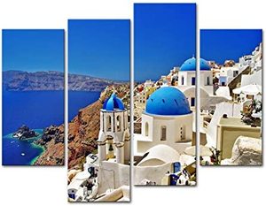 Arte loco <span class=keywords><strong>Grecia</strong></span> Arte <span class=keywords><strong>de</strong></span> la pared Decoración Estilo Mediterráneo moderno <span class=keywords><strong>Pintura</strong></span> en lienzo y arte <span class=keywords><strong>de</strong></span> pared - Product Image 2