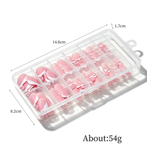 12 <span class=keywords><strong>Uñas</strong></span> Postizas Francesas <span class=keywords><strong>para</strong></span> los Pies, <span class=keywords><strong>Uñas</strong></span> Postizas Cortas Cuadradas con Base Color Nude, Cobertura Completa, Reutilizables, Suministros <span class=keywords><strong>para</strong></span> Arte de <span class=keywords><strong>Uñas</strong></span> - Product Image 5