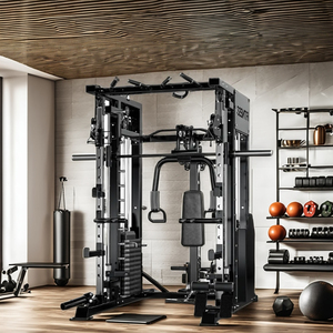 Équipement de fitness à domicile unisexe, rack de squat multifonctionnel, machine Smith en acier, entraîneur multi-stations pour les jambes et les épaules A6050 - Product Image 5