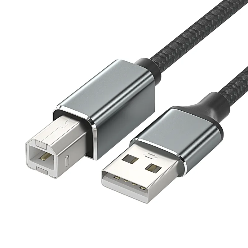 OEM 새로운 Usb 데이터 동기화 USB 프린터 케이블 1.5m 3m 블랙 바코드 Usb 2.0 Am bm 인쇄 케이블