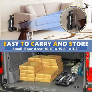 รถบรรทุกแบบเข็นพับได้ขนาดเล็กมี2ล้อรถเข็นกระเป๋าแบบพกพาสำหรับเคลื่อนย้ายการเดินทางไปสนามบิน - Product Image 4