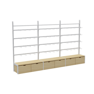 Estante de exhibición de aperitivos personalizado, soporte de exhibición de tuercas con marco de madera para supermercado - Product Image 3