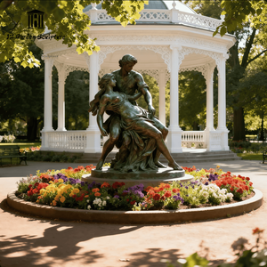 Sculpture en bronze <span class=keywords><strong>européenne</strong></span>, statue de la <span class=keywords><strong>mythologie</strong></span> grecque antique - La lutte de Persephone pour la décoration de jardin extérieur - Product Image 4