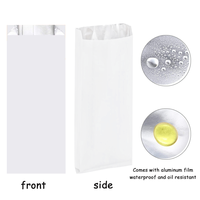 Sac à emporter en kraft doublé de papier aluminium anti-graisse imprimé sur mesure pour l'emballage de poulet frit, de hot-dogs et de barbecue
