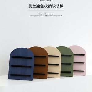 Creative Arched Wooden Storage Rack 22x29x5cm 3 Tier <b>Pine</b> Desktop <b>Shelf</b> For Essential Oils Nordic Style - Product Image 3