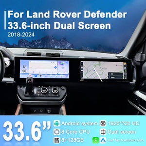 33.6 Inch Dual Screen Android Car <b>Stereo</b> for Land Rover Defender 2018-2024 GPS Navigation Car Multimedia Navigation <b>System</b> - Product Image 2