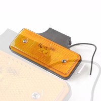 Feux latéraux à LED 12/24v 2led, réflecteur, lumière basse et haute, lumière stroboscopique d'avertissement pour camion, remorque, camion, bus