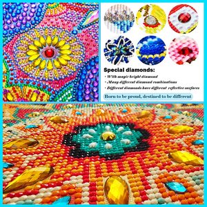 Homfun — Kits de peinture en diamant pour <span class=keywords><strong>adultes</strong></span>, avec perles complètes 5D, décor mural, maison, cadeaux (40x60cm) - Product Image 5