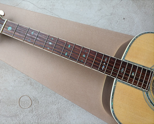 Flyoung Natural Wood Color 41 Inch Acoustic Guitar D42 Model <b>Top</b> Solid Classical Guitar - Product Image 3
