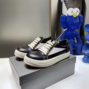 Chaussures décontractées en cuir véritable léger de haute qualité 2025 pour femmes et hommes, nouveau style, design noir, imperméables, tendance mode - Product Image 2