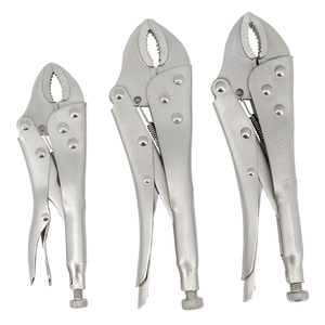 Pince de verrouillage à mâchoire droite à nez rond <span class=keywords><strong>7</strong></span> en 10 pince à étau <span class=keywords><strong>multi</strong></span>-réglable pour camping robuste - Product Image 1