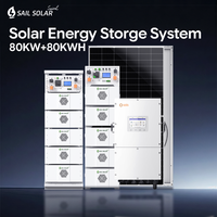 Système de batterie solide haute tension 200 kWh pour armoire industrielle, onduleur Solis 80/100/125 kW, hors réseau, refroidissement par air