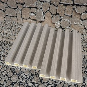 Nhà máy cung cấp trực tiếp khách sạn trang trí nội thất sợi tre hình chữ thập khe lưới tản nhiệt Veneer tường Hội Đồng Quản trị phòng khách hiển thị tường phòng Bảng điều khiển - Product Image 2