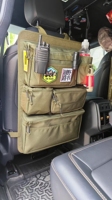Organisateur de siège de voiture extérieur, imperméable, en Oxford, durable, pratique, décontracté, portable, avec cadre externe, tactique, modulaire MOLLE