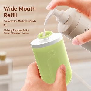 Bouteilles de voyage en silicone vides personnalisables, rechargeables, étanches, pour shampoing, lotion, kits de contenants de voyage portables - Product Image 3