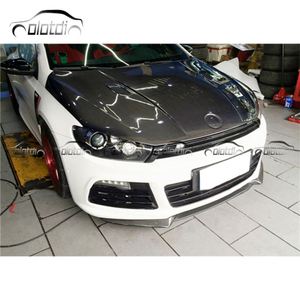 New Carbon Fiber Front Bumper Lip Chin Spoiler Winglet <b>Splitter</b> for 2009-2014 VW Volkswagon Scirocco R Car - Product Image 2
