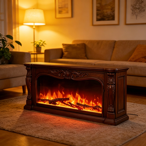 Cheminée électrique commerciale Napoleon avec insert LCD, effet de flamme LCD, 750W, réglable, classe énergétique A, télécommande/application - Product Image 1