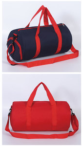 Sac de voyage unisexe mini-baril pour adultes, idéal pour le sport et la gym, sac polyvalent rouge classique avec logo personnalisé, <span class=keywords><strong>cadeau</strong></span> promotionnel - Product Image 6