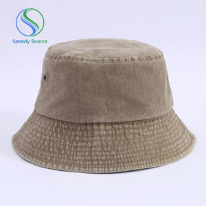 หมวกทรงบัคเก็ตแบบล้างได้สไตล์วินเทจสำหรับผู้ใหญ่ผู้ชายผู้หญิงตกปลากลางแจ้งเล่นกีฬา - Product Image 1