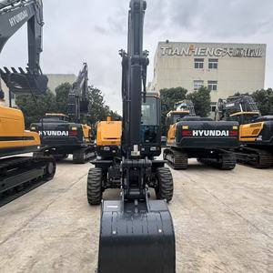 Excavadora de Ruedas Hyundai HW60ECO Usada, Miniexcavadora de 5.65 Toneladas, Maquinaria de Construcción de Segunda Mano con Pocas Horas de Uso - Product Image 5