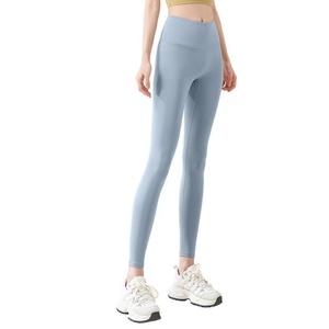 Custom Active Wear Gym Clothing Set One Shoulder Halter Tight-Fitting Yoga Bra and Short Top Leggings Fast Wholesale - Product Image 6