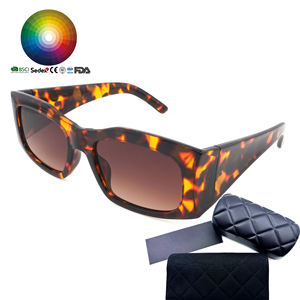 Gafas de Sol Rectangulares Pequeñas de Plástico Baratas, Retro, Vintage, con Logotipo Personalizado Unisex, Fabricante de Lentes de Sol - Product Image 1