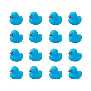 Whole Sale Custom Logo Blue Mini Rubber Ducks <b>Bath</b> Duck Toys That Squeak Baby Shower Toy & Party Decoration for Toddlers - Product Image 2